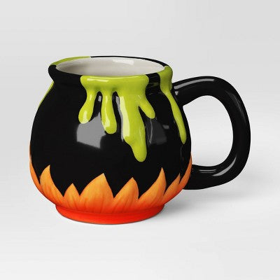 15.7 fl oz Halloween Earthenware Figural Potion Cauldron Mug - Hyde & EEK! Boutique