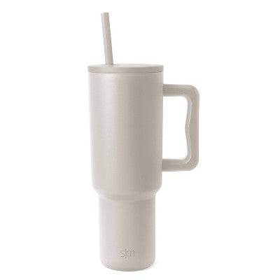 Simple Modern Trek 40oz Stainless Steel Lidded Tumbler Almond Birch *Minor Cosmetic Damage*