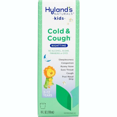 Hyland's 4 Kids Cold & Cough Night Time Liquid, 4 Oz *Damaged Box* *Exp 10/26*