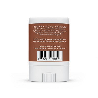 Native Deodorant - Coconut & Vanilla - Aluminum Free - Trial Size 0.35 oz