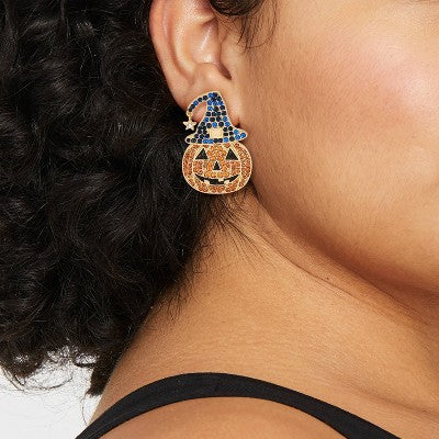 SUGARFIX by BaubleBar Halloween Wicked Cute Earrings - Orange/Purple