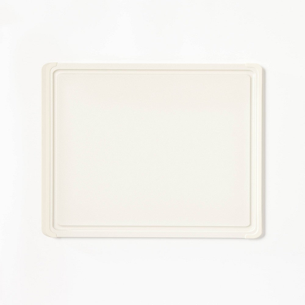 11x14 Inch Nonslip Recycled Poly Cutting Board Vintage Cream - Figmint