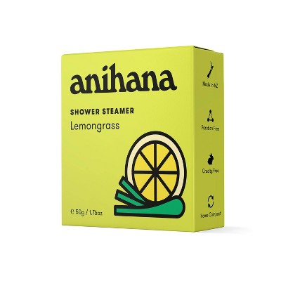 anihana Aromatherapy Essential Oil Shower Steamer - Lemongrass - 1.76oz *Damaged Box*