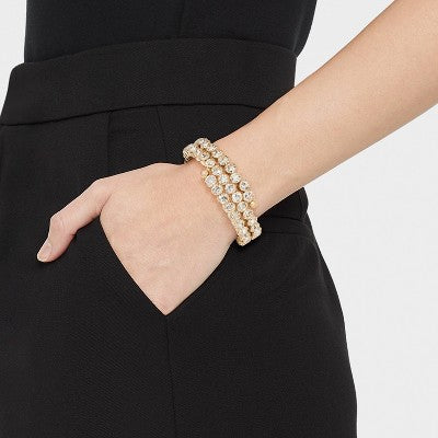 Stone Wrap Around Bracelet - A New Day  Gold