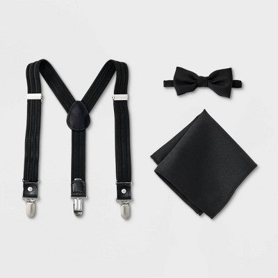 Boys' 3pk Suspender Set - Cat & Jack  - Black