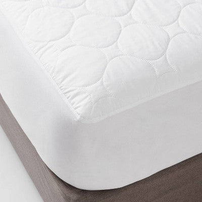 Queen Waterproof Quilted Mattress Pad - Room Essentials : Microfiber, Fits 15" Depth, OEKO-TEX Certified
