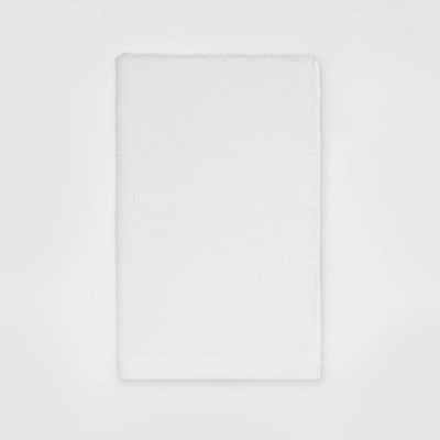 4pk Antimicrobial Assorted Bath and Hand Towel Set White - Room Essentials : Midweight Cotton, Machine Washable