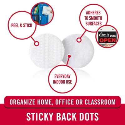 VELCRO 5/8 15ct Sticky Back Dots Mounting Adhesive for Classroom and Office Organization White *Damaged Package*