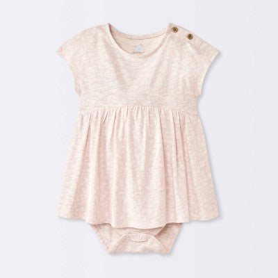 Girls' Newborn - Floral Modal Jersey Romper - Cloud Island Pink