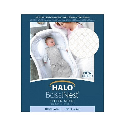 HALO Innovations Bassinest 100% Cotton Sheet - Nautical Net