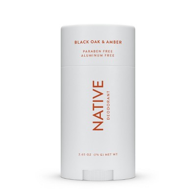 Native Deodorant for Men & Women - Black Oak & Amber - Aluminum Free - 2.65 oz