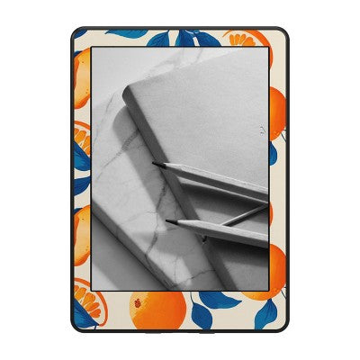 GEMS E-Reader Decal Skin - Summer Orange: Abstract Design for Kindle Paperwhite
