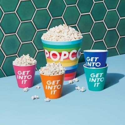 5pc Melamine Popcorn Bowl Set
