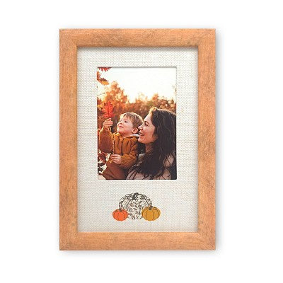 ELSA L 3 x 4 Inch Pumpkin Picture Frame Orange