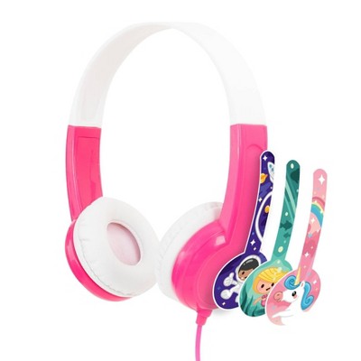 Buddyphones Discover Kids On-Ear Wired Headphones - Pink
