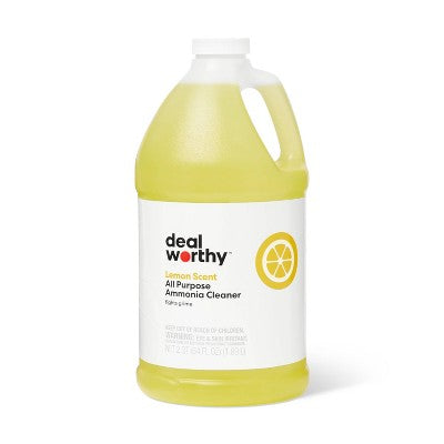 Ammonia Cleaner and Disinfectant - Lemon - 64oz - Dealworthy