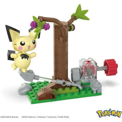 MEGA Pokemon Building Toys Kit, Pichu's Forest Forage *Damaged Box*