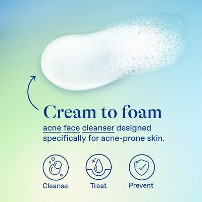 Differin Maximum Strength Acne Foam Face and Body Cleanser 10% BPO - 5 fl oz *2027/01* *Damaged Box*