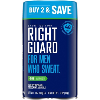 Right Guard Sport Antiperspirant Deo - 6oz/2pk