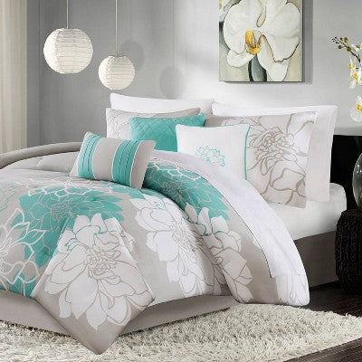 Twin/Twin XL Jane Comforter Set - Aqua