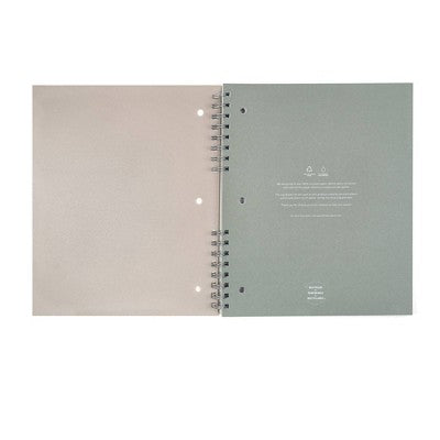 Altitude 200pg 1 Subject College Ruled Notebook 11x9 Split Wire Warm Gray Arch