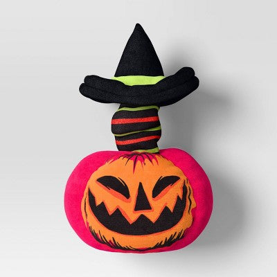 Halloween Retro Bungee Pumpkin Plush Dog Toy - Hyde and EEK! Boutique