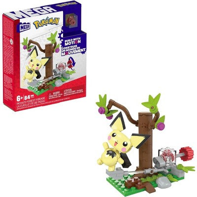 MEGA Pokemon Building Toys Kit, Pichu's Forest Forage *Damaged Box*