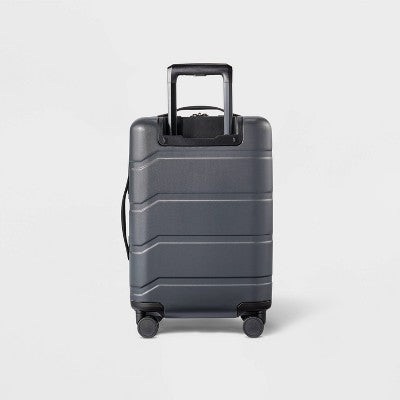 Hardside Carry On Suitcase Gray - Open Story *Light Scratches on Outside*