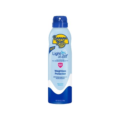 Banana Boat Light As Air Sunscreen Spray - SPF 50 - 6oz *Exp 06/2026*