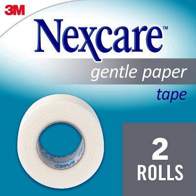 3M 781-2PK Nexcare Gentle Paper First Aid Tape 1 in. x 10 yd. 2 Rolls (One Package of 2 Rolls) *Damaged Packaging*