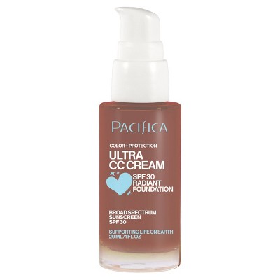 Pacifica Ultra CC Cream Radiant Foundation with SPF 30 - Cool/Deep - 1 fl oz **Exp 03/27**