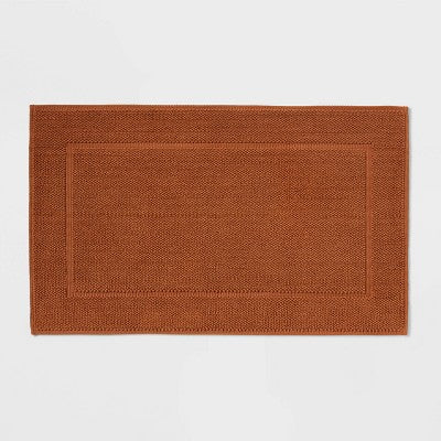 21x34 Spa Plush Bath Mat Caramel - Threshold