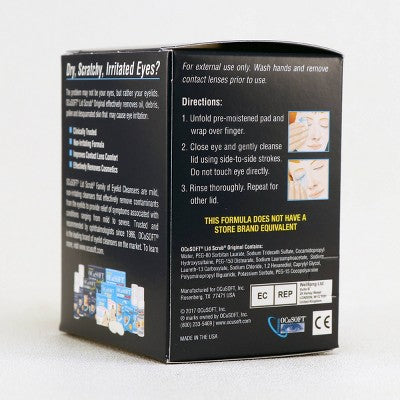 OCuSOFT Eye Lid Scrub Original Pre-Moistened Pads - 30ct *Exp 1/27* *Damaged Box*
