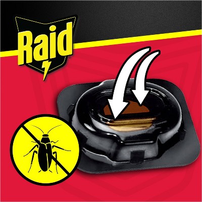 Raid Double Control Small Roach Baits Plus Egg Stoppers 12+3 ct: Indoor Insecticide, Avermectin Formula, 0.27 lb *Damaged Box