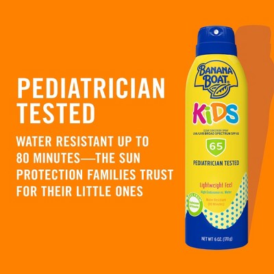 Banana Boat Kids Sunscreen Spray - SPF 65 - 6 oz **Exp 10/25**