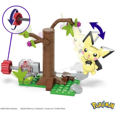 MEGA Pokemon Building Toys Kit, Pichu's Forest Forage *Damaged Box*
