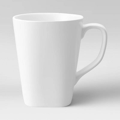 Square Coffee Mug 13oz Porcelain