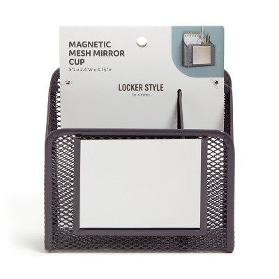 U Brands Locker Mesh Cup with Mirror Dusty Black