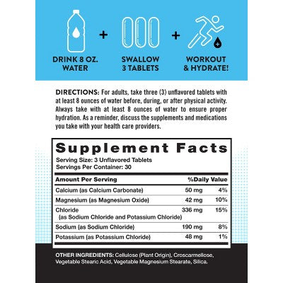 Nature's Truth Electrolyte Tablets | No Sugar | 90 Count **Exp 11/2026**