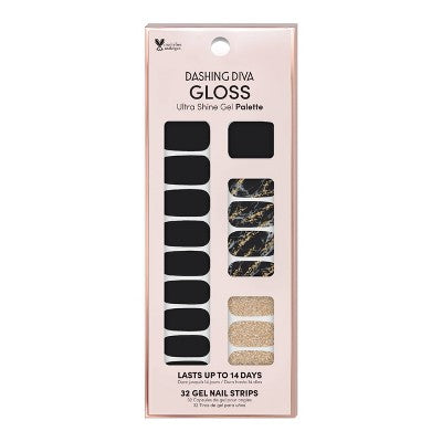 Dashing Diva Nail Art - Black Obsidian, 32ct