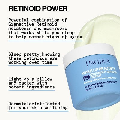Pacifica Wake Up Beautiful Overnight Retinol Cream - 1.7 fl oz