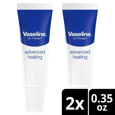 Vaseline Lip Therapy Advanced Healing Fragrance free Moisturizer - 0.7oz/2ct