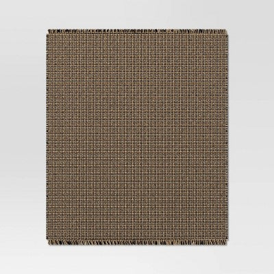 Woven Throw Blanket Cream/Neutral/Black - Threshold