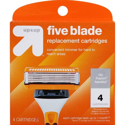 Men's Five Blade FITS Cartridges 4ct - up&up