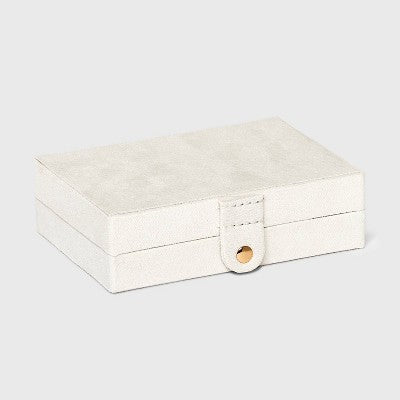 Two Drawer Organizer Jewelry Box - A New Day - Cream