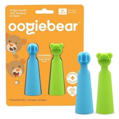 Oogiebear Fingerbrush and Tongue Scraper