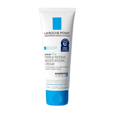 La Roche Posay Lipikar AP+M Triple Repair Body Moisturizing Cream Unscented - 2.5 fl oz *Exp 11/2025*