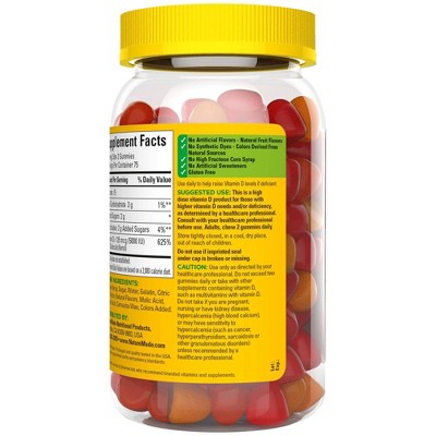 Nature Made Vitamin D 5000 IU Gummies - 150ct **Exp 2/2027**