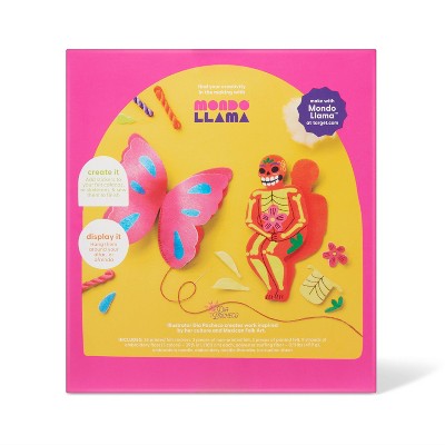 Dia de Muertos Felt Embroidered Calaveritas Craft Kit - Mondo Llama *Damaged Box*