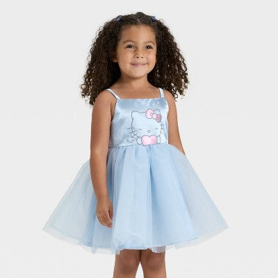 Girls' 4T - Hello Kitty Tulle Dress - Blue